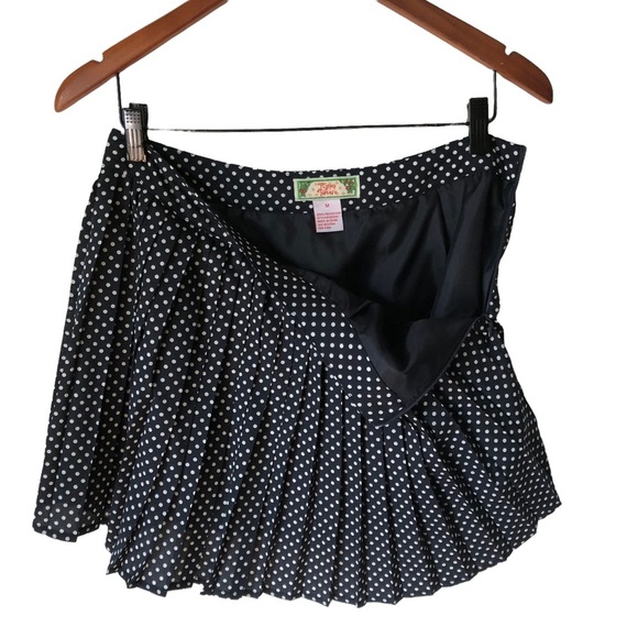 Flying Tomato Polka Dot Skirt Size Medium Pleated Mini - Picture 3 of 8